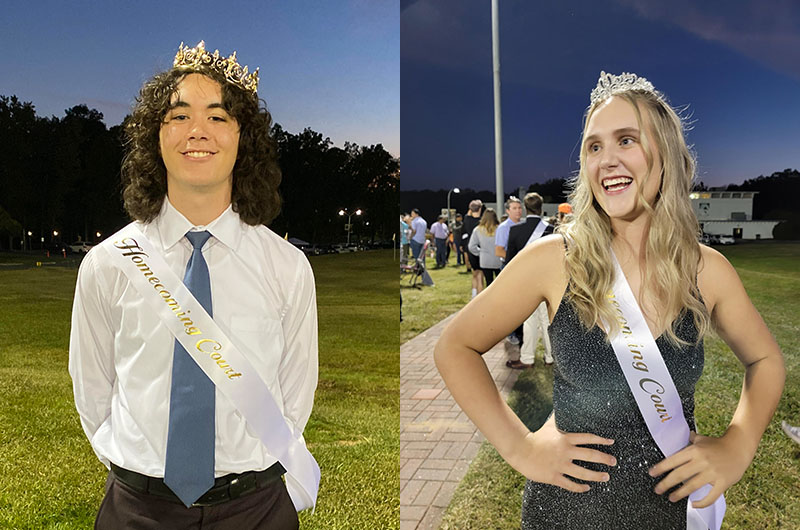 Homecoming King and Queen: Grant Shafter and Piper Mauldin
